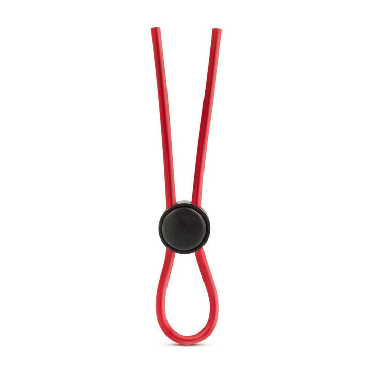 Stay Hard Silicone Loop Cock Ring in Red