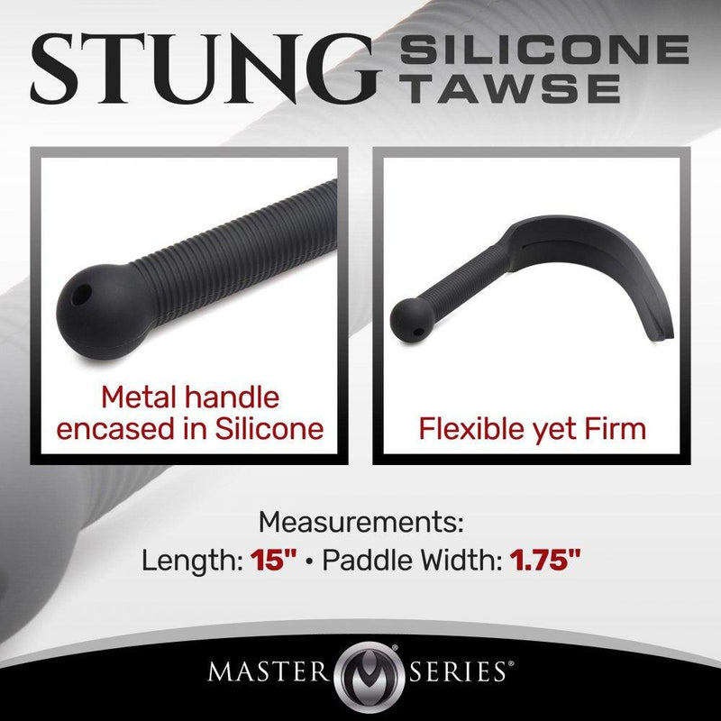 Stung Silicone Tawse Spanking Paddle | Impact Play BDSM Toy - The Dildo Hub