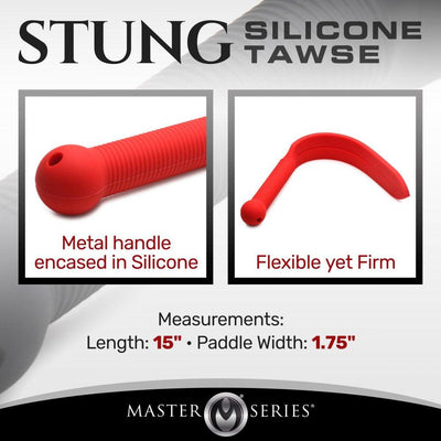 Stung Silicone Tawse Spanking Paddle | Impact Play BDSM Toy - The Dildo Hub