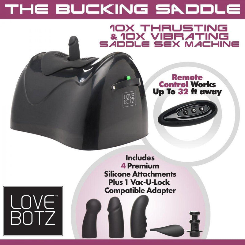 The Bucking Saddle 10X Thrusting and Vibrating Saddle Sex Machine - The Dildo Hub