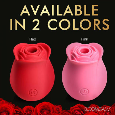 🌹 The Perfect Rose Clitoral Stimulator - Clit Sucker | Red or Pink - The Dildo Hub