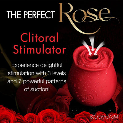 🌹 The Perfect Rose Clitoral Stimulator - Clit Sucker | Red or Pink - The Dildo Hub