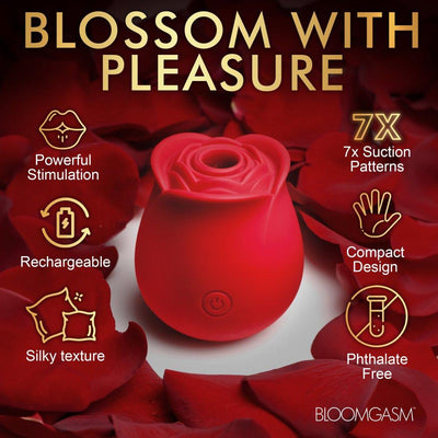 🌹 The Perfect Rose Clitoral Stimulator - Clit Sucker | Red or Pink - The Dildo Hub