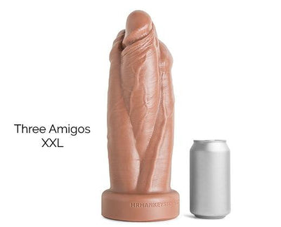 THREE AMIGOS MONSTER DILDO - FOUR SIZES | MrHankeysToys - The Dildo Hub