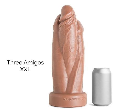 THREE AMIGOS MONSTER DILDO - FOUR SIZES | MrHankeysToys - The Dildo Hub