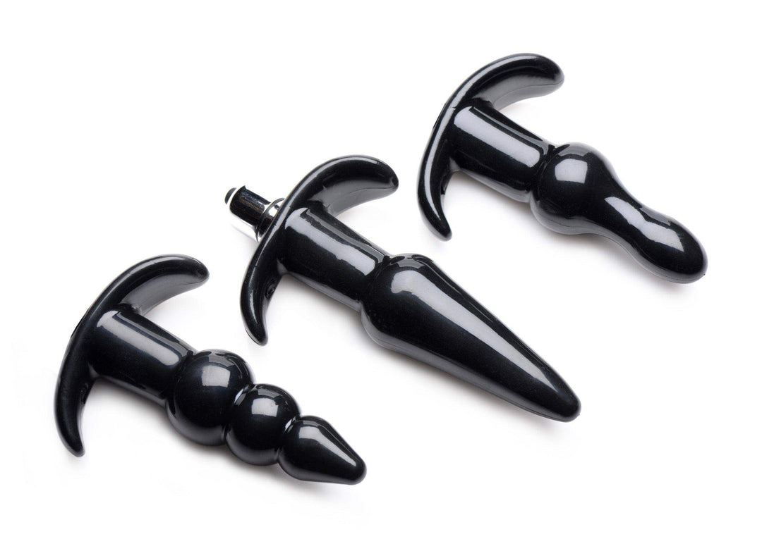 Thrill Trio Anal Plug Set in Black