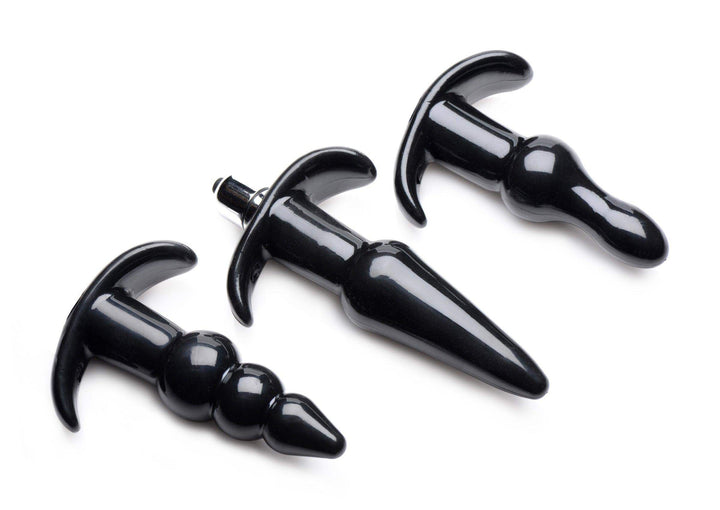 Thrill Trio Anal Plug Set in Black