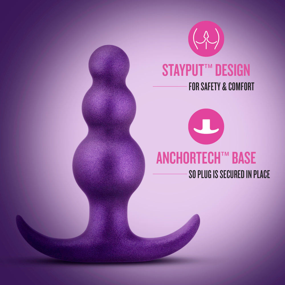 Anal Adventures Matrix Supernova Beaded Silicone Plug