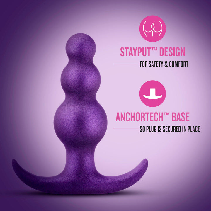 Anal Adventures Matrix Supernova Beaded Silicone Plug