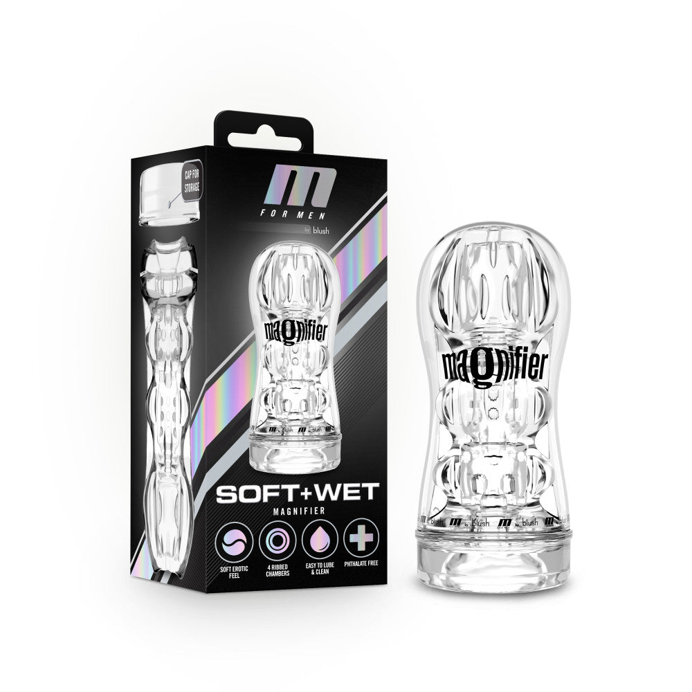 M for Men Soft and Wet Magnifier Self-Lubricating Stroker