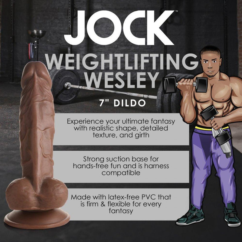 Weightlifting Wesley 7 Inch Dildo - The Dildo Hub