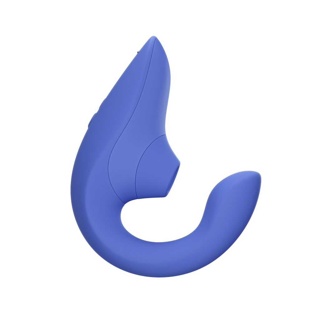 Womanizer Blend Rabbit Vibrator with Pleasure Air in Vibrant Blue