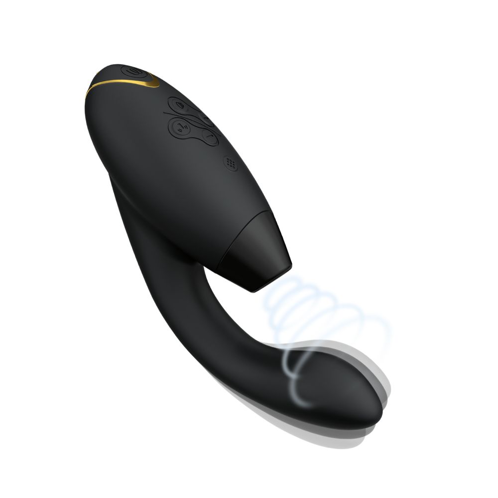 Womanizer Duo 2 Pleasure Air Rabbit Vibrator in Black