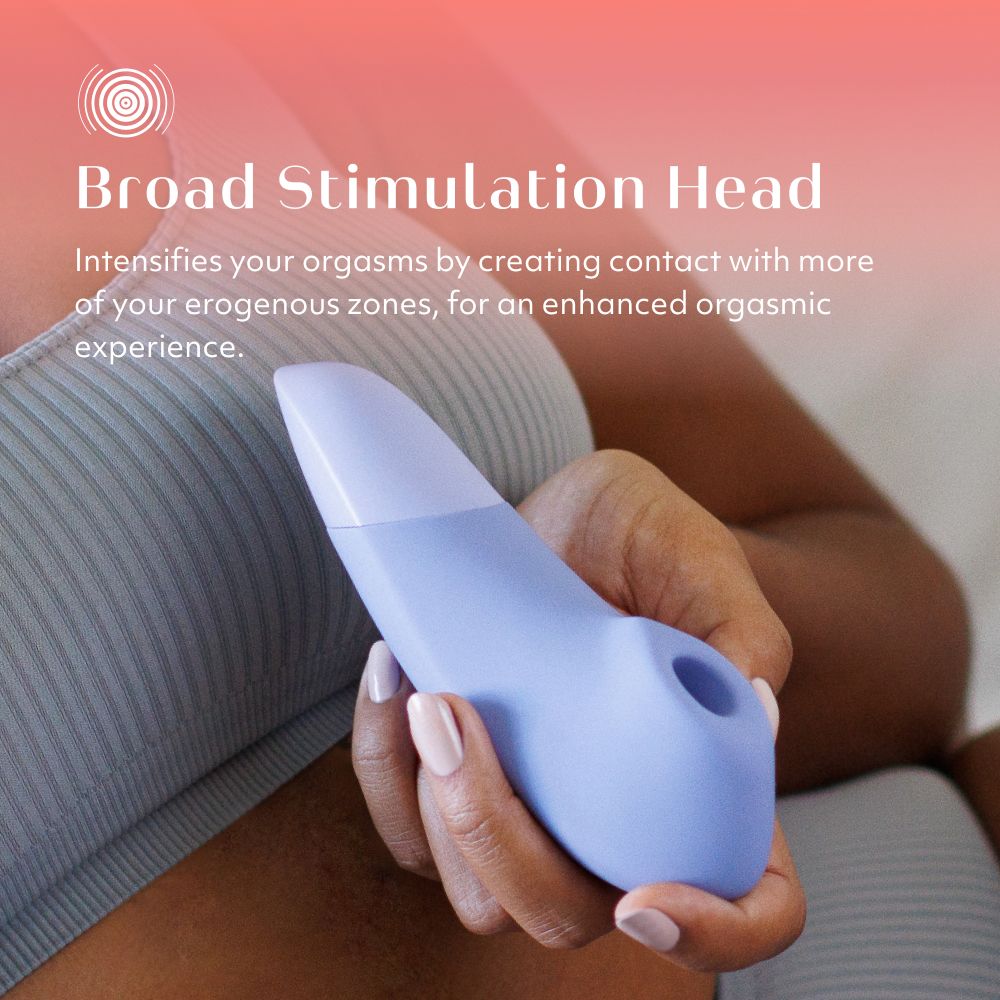 Womanizer Enhance Pleasure Air and Vibration Clitoral Stimulator in Lilac