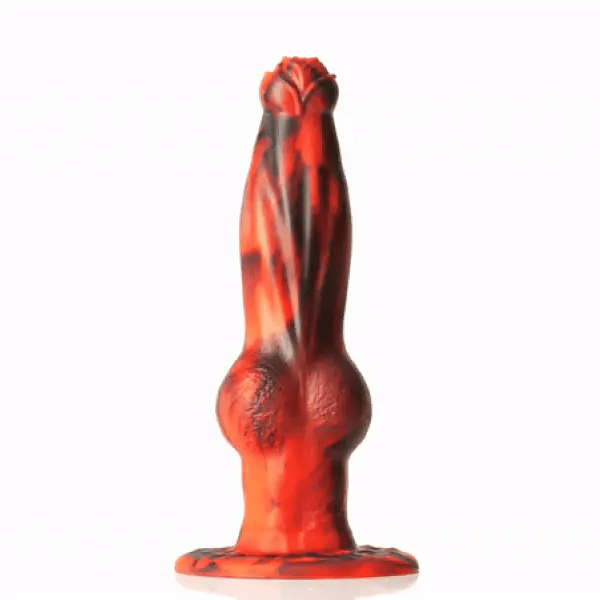 🐺 Hell Wolf 8.7 Thrusting & Vibrating Dog Knot Dildo w/ Suction Cup