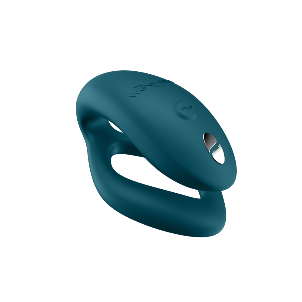 We-Vibe Sync O Couples Vibrator with O-Shaped Inner Arm in Velvet Green