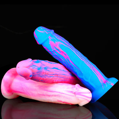 Doodle Dong Cotton Candy Realistic Dildo - 11.40 Inches Sex Toys from thedildohub.com
