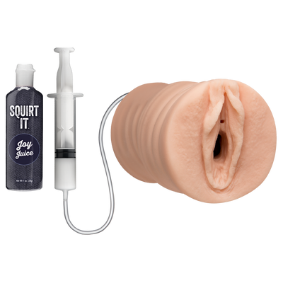 Squirt It - Squirting Pussy Stroker With Joy Juice - Vanilla | Doc Johnson  from Doc Johnson