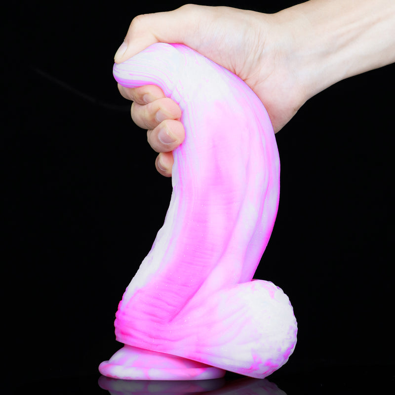 Party Dick Cotton Candy Realistic Dildo - 11 Inch Sex Toys from thedildohub.com
