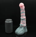 Custom Appaloosa Big Horse Dildo in Platinum Silicone