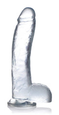 C-Thru JOCK 10.5 Inch Clear Realistic Dildo w/ Suction Cup & Balls