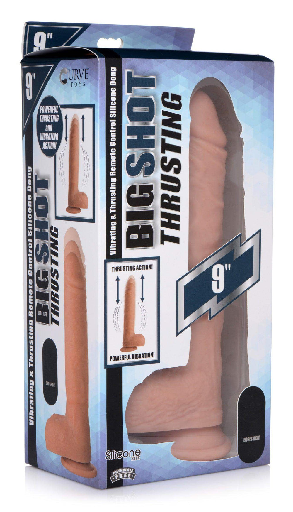 10 Inch Big Shot | Remote Control Large Vibrating Dildo - Huge Vibrating Dildo - The Dildo Hub