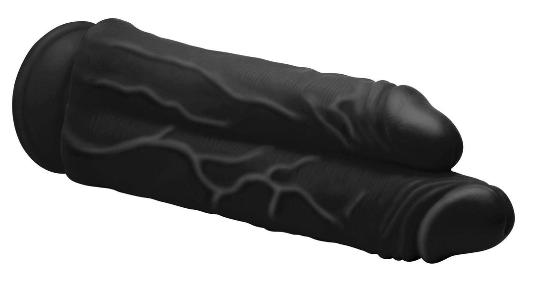 10 Inch Black Double Stuffer | Large Realistic Dildo - Huge Realistic Dildo - Extreme Dildo - The Dildo Hub