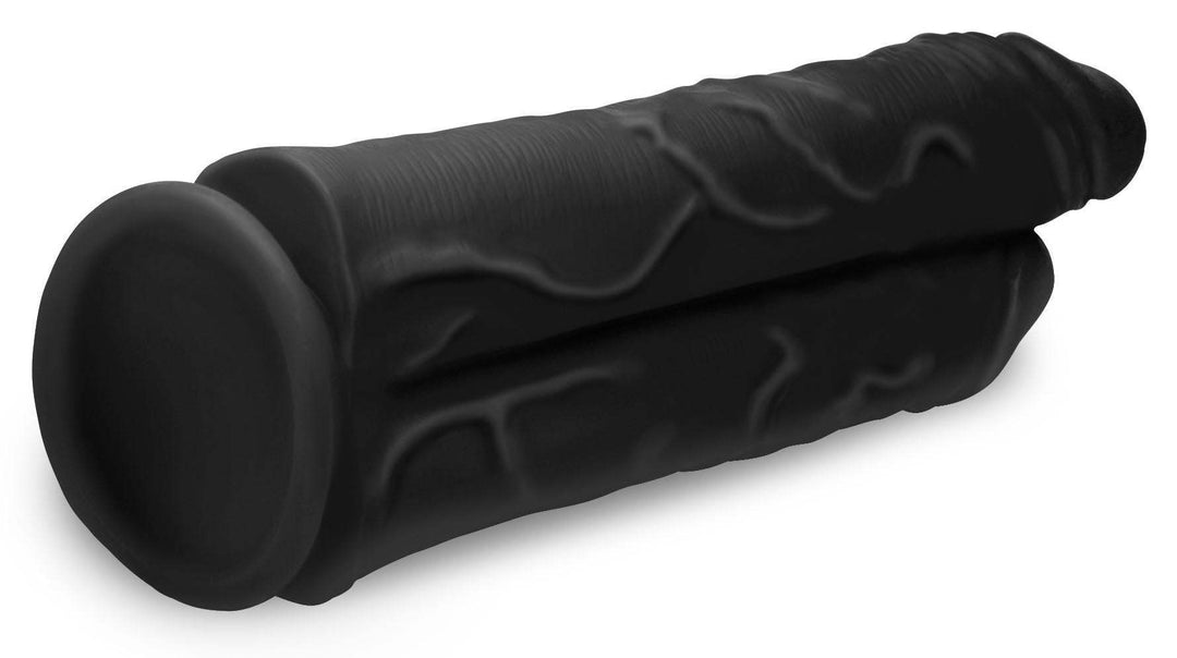 10 Inch Black Double Stuffer | Large Realistic Dildo - Huge Realistic Dildo - Extreme Dildo - The Dildo Hub