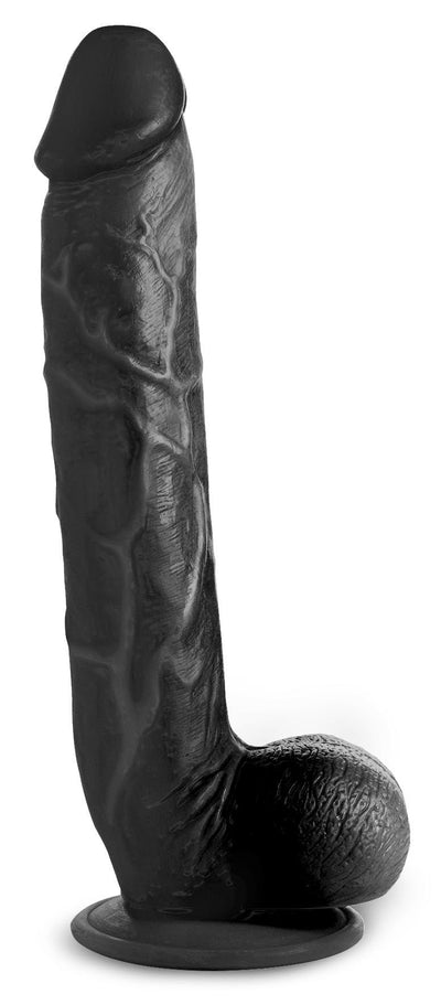 10 Inch Black Long Logan | Realistic Dildo - Lifelike Dildo - Large Realistic Dildo - The Dildo Hub