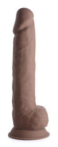 10 Inch Dark Dong | Big Realistic Dildo - Lifelike Dildo - Large Realistic Dildo