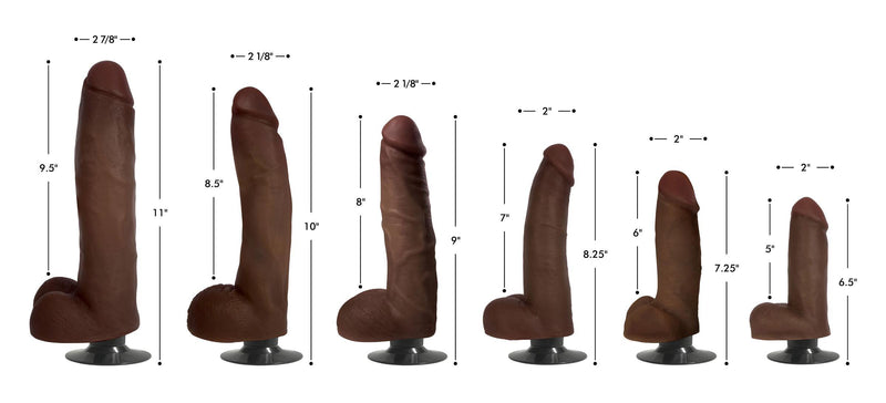 10 Inch Dark Jock | Huge Realistic Vibrating Dildo - The Dildo Hub