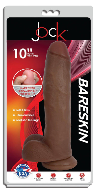 10 Inch Dark Jock | Realistic Dildo - Lifelike Dildo - Large Realistic Dildo - The Dildo Hub