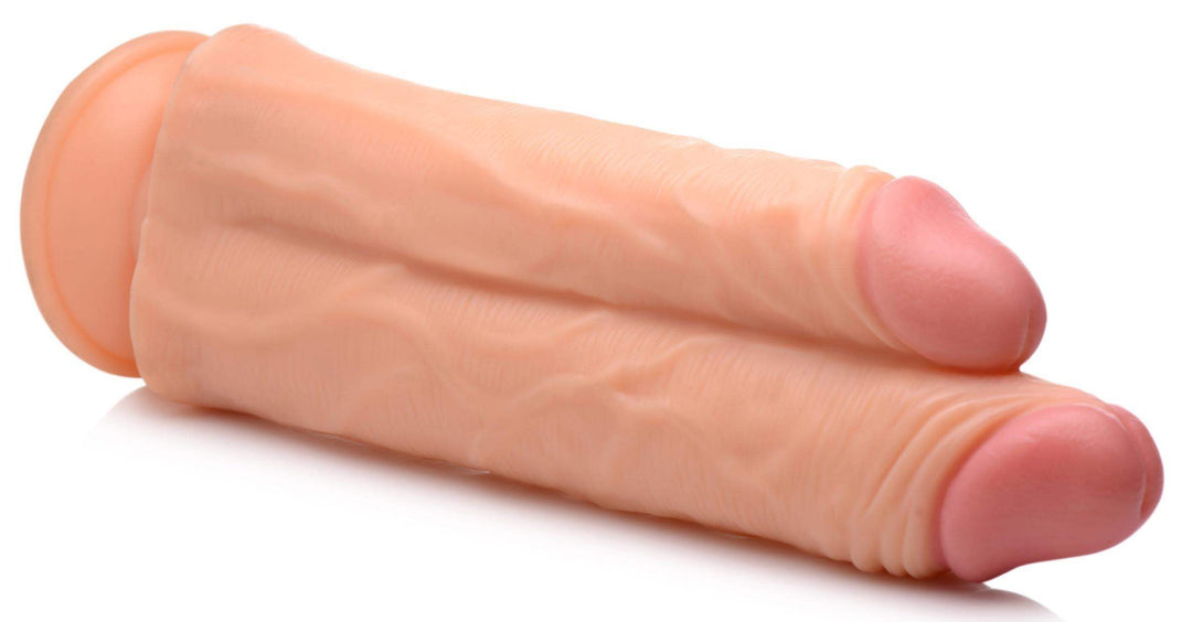 10 Inch Flesh Double Stuffer | Large Realistic Dildo - Huge Realistic Dildo - Extreme Dildo - The Dildo Hub