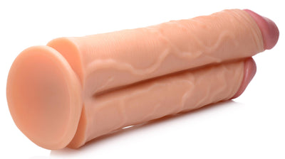 10 Inch Flesh Double Stuffer | Large Realistic Dildo - Huge Realistic Dildo - Extreme Dildo - The Dildo Hub