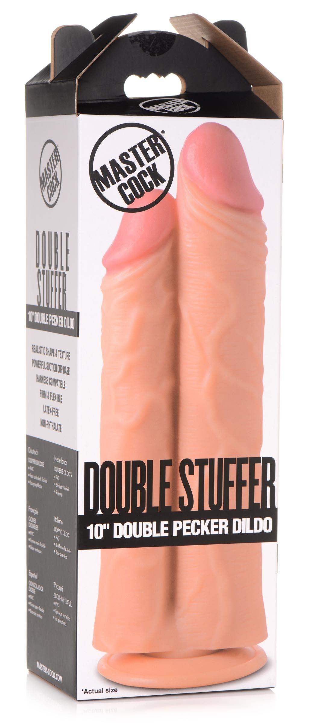 10 Inch Flesh Double Stuffer | Large Realistic Dildo - Huge Realistic Dildo - Extreme Dildo - The Dildo Hub