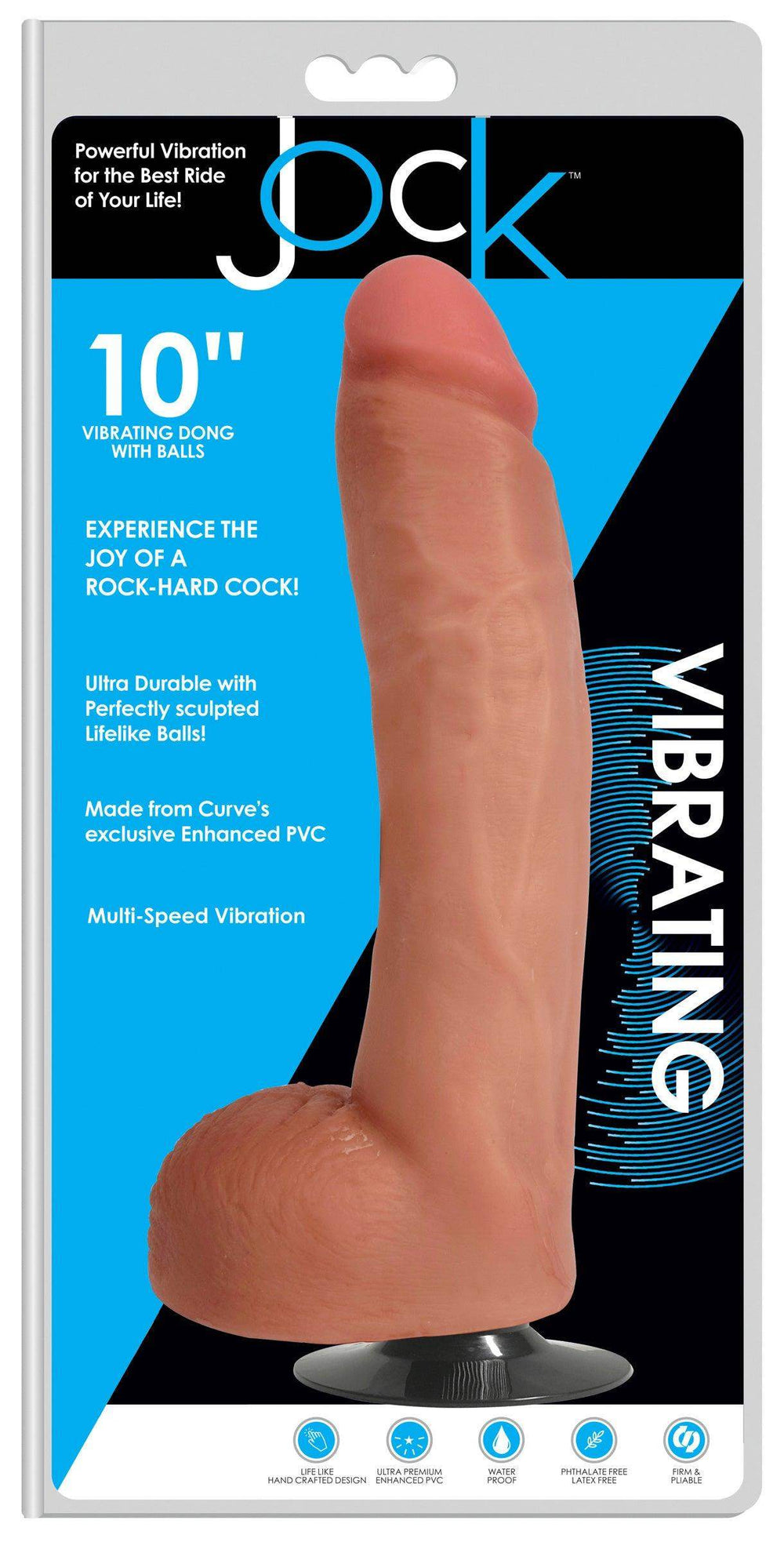 10 Inch Jock Dong | Vibrating Dildo - Huge Vibrating Dildos - Large Realistic Dildo - The Dildo Hub