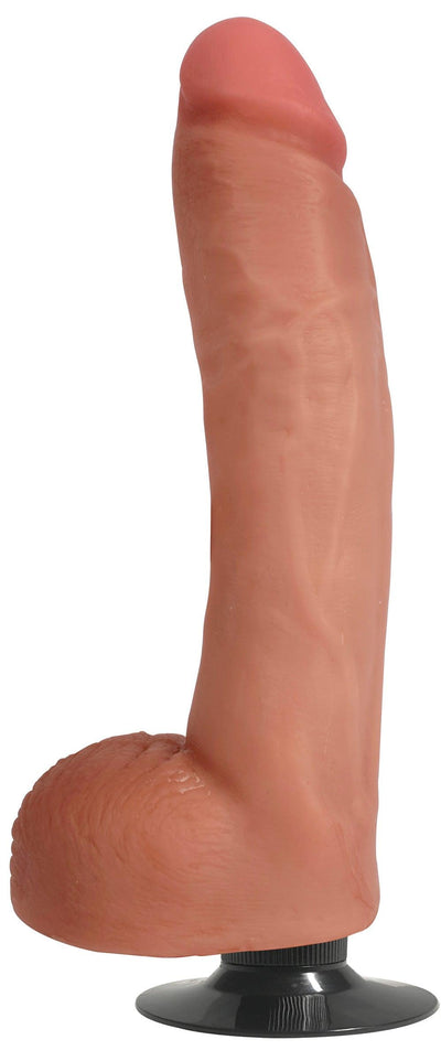 10 Inch Light Bareskin Jock | Realistic Vibrating Dildo - Large Vibrating Dildo - Huge Vibrating Dildo - The Dildo Hub