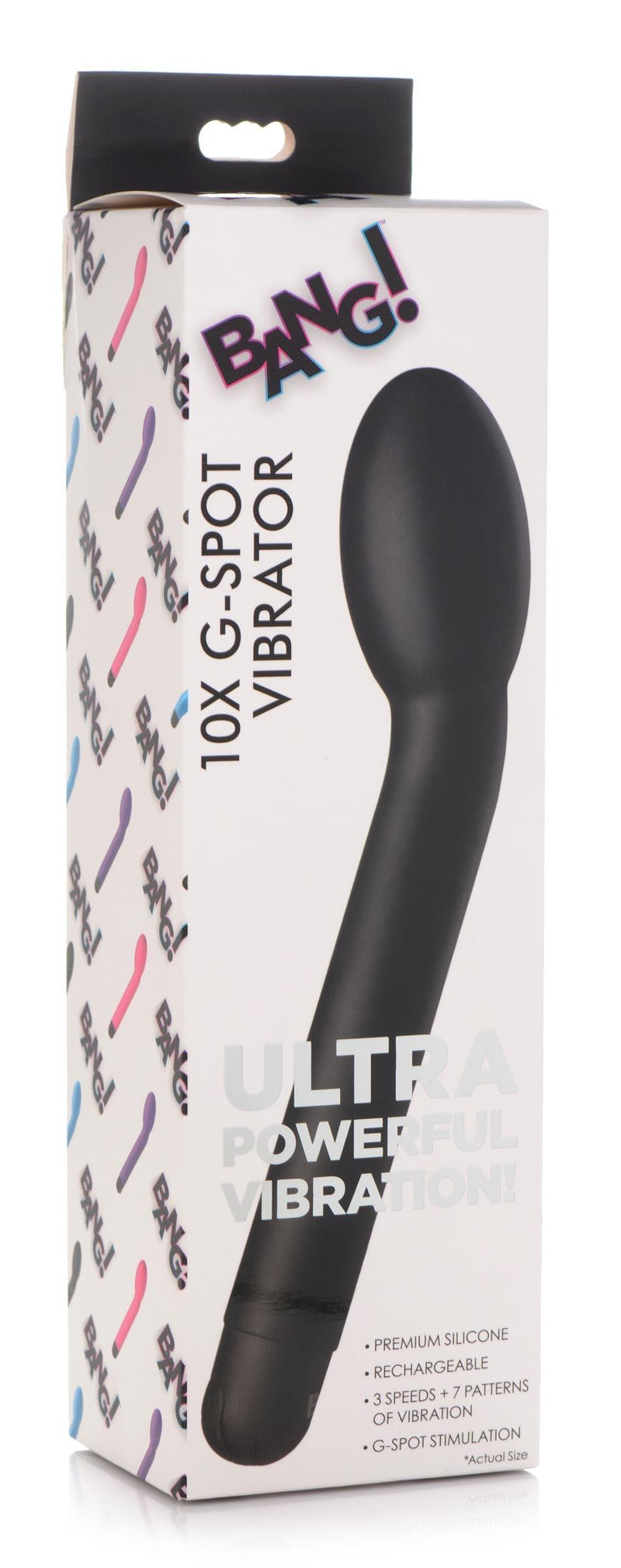 10X Black Silicone G-Spot Vibrator - The Dildo Hub