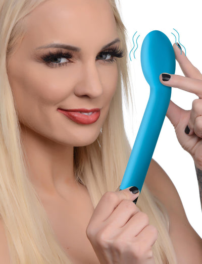 10X Blue Silicone G-Spot Vibrator - The Dildo Hub