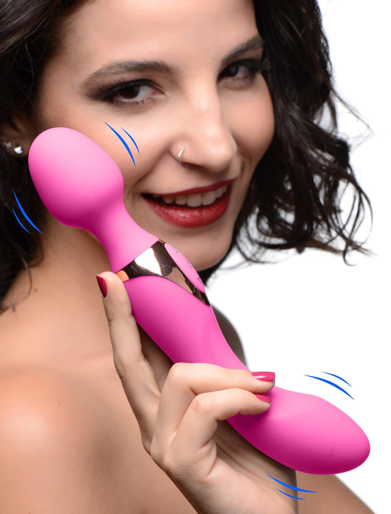 10X Dual Duchess 2-in-1 Silicone Massager - Pink - The Dildo Hub