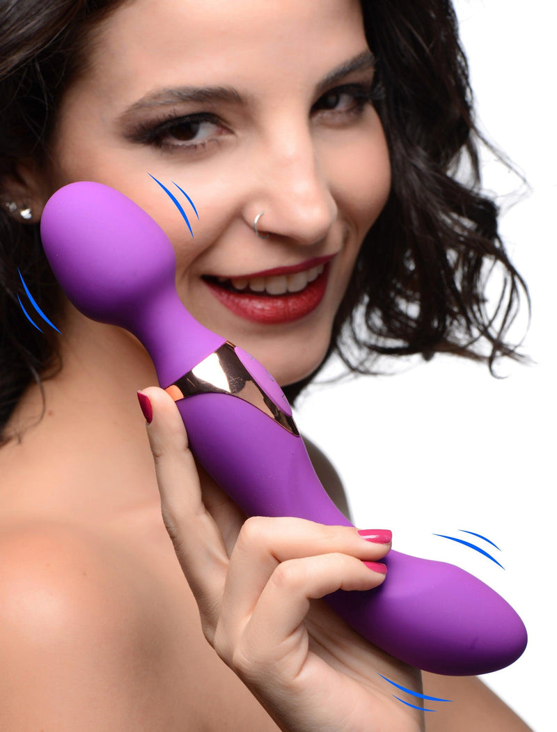 10X Dual Duchess 2-in-1 Silicone Massager - Purple - The Dildo Hub