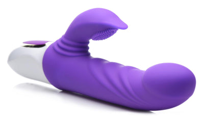 10X Flipper Flicker Rabbit Vibrator with Moving Clitoral Stimulator - The Dildo Hub