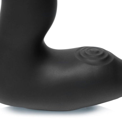 10X Inflatable and Vibrating Prostate Plug with Cock and Ball Ring - The Dildo Hub