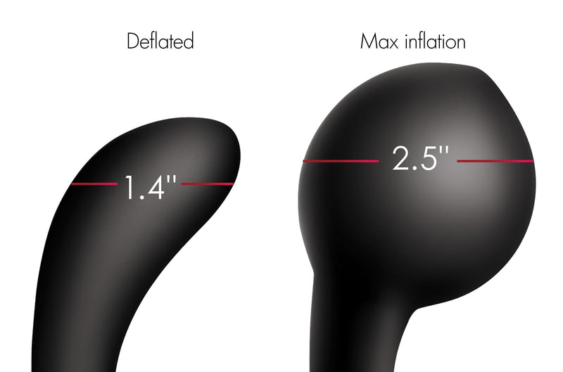 10X Inflatable and Vibrating Silicone Prostate Plug - The Dildo Hub