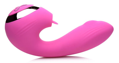 10X Licking G-Throb Rechargeable Silicone Vibrator - The Dildo Hub