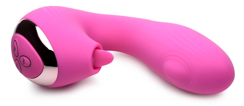 10X Licking G-Throb Rechargeable Silicone Vibrator - The Dildo Hub