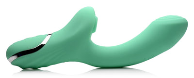 10X Minty Air-Stim Silicone Rabbit Vibrator - The Dildo Hub