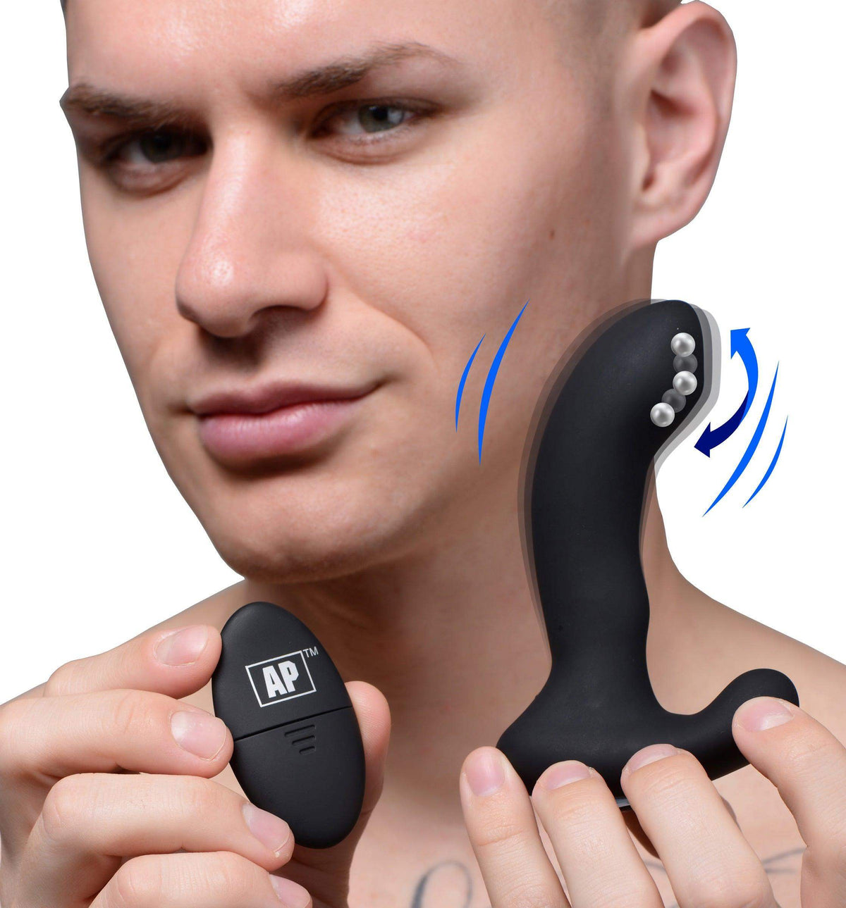 10X P-Massage Silicone Prostate Stimulator with Stroking Bead - The Dildo Hub