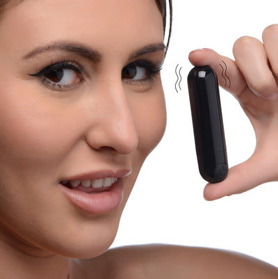 10X Rechargeable Black Bullet Vibrator - The Dildo Hub