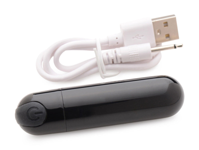 10X Rechargeable Black Bullet Vibrator - The Dildo Hub